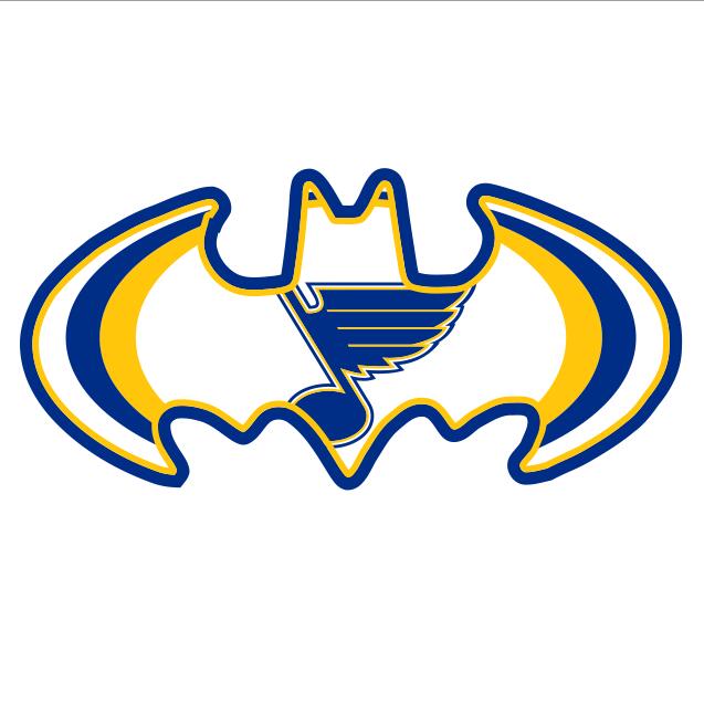 St. Louis Blues Batman Logo iron on heat transfer